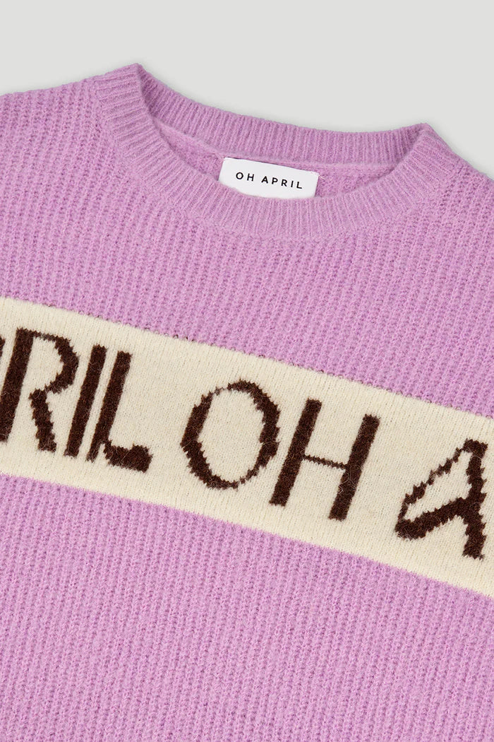 Oh April Sweater Knit "Billie" bright lilac