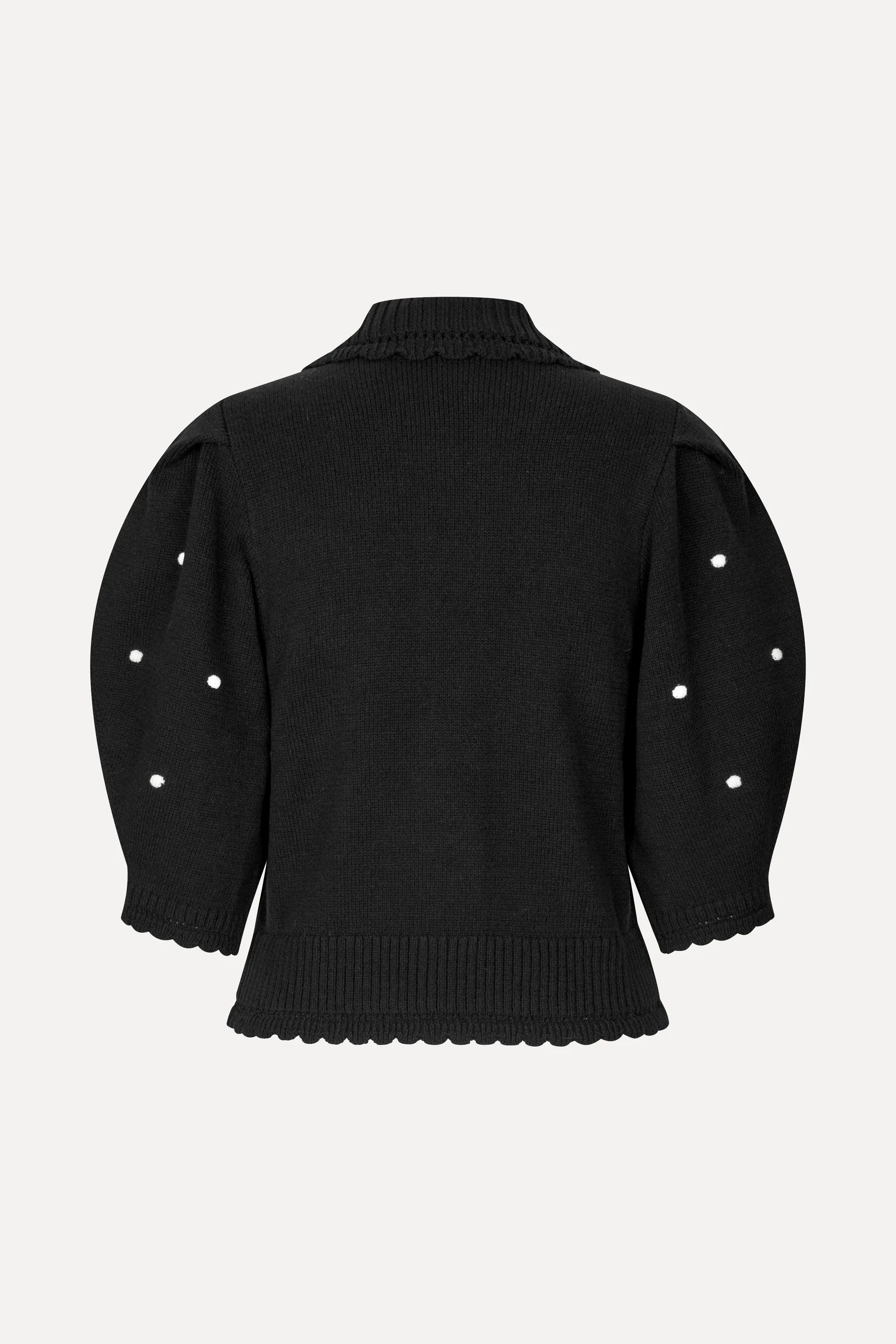 STINE GOYA Polo Cardigan "Midnight bobbles"