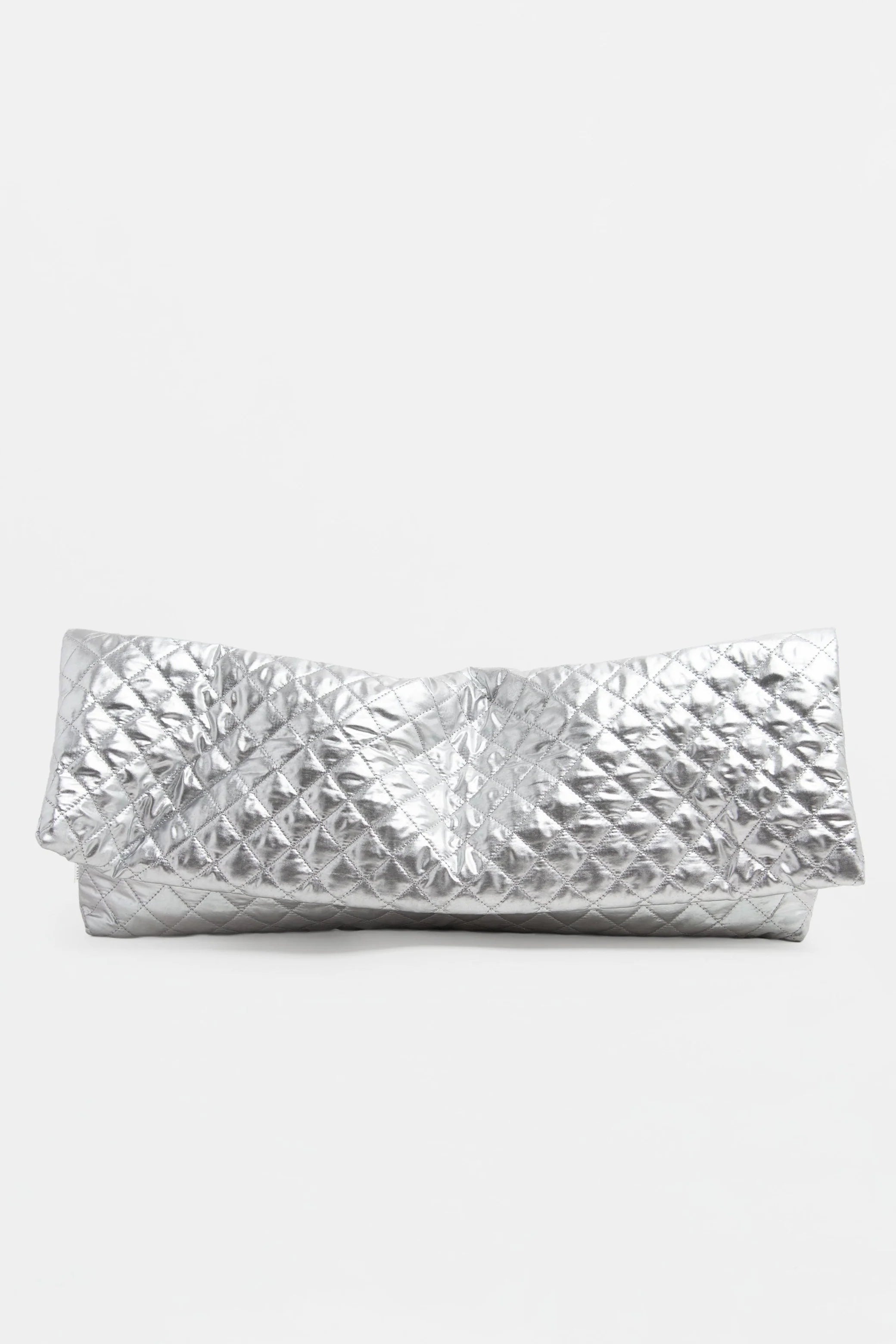 JULIA SKERGETH "The oversized clutch" silver