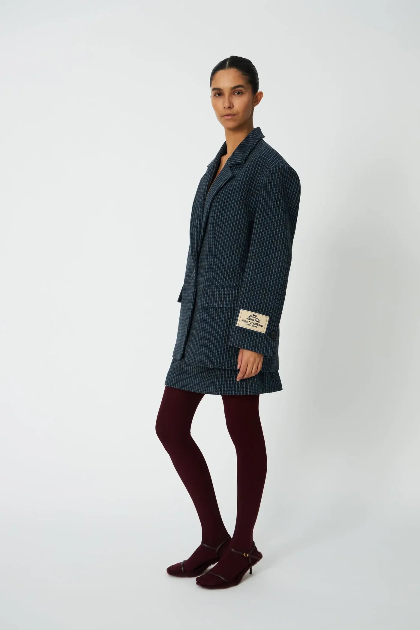 STELLA NOVA Blazer "Checked" blue