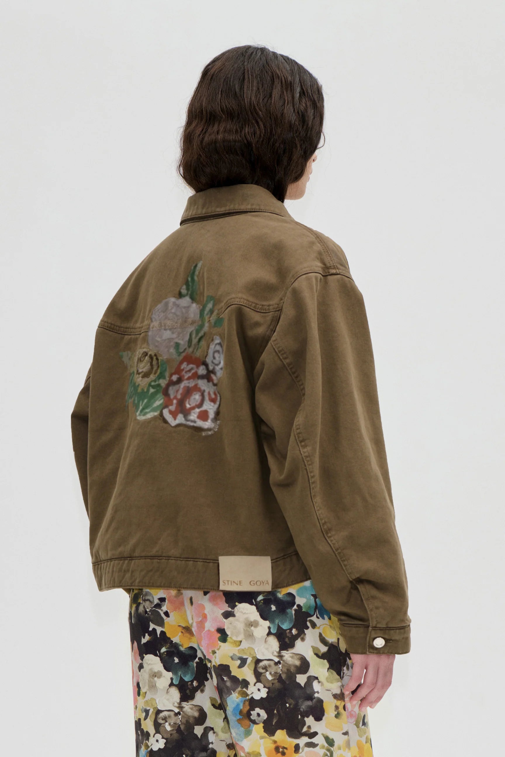 STINE GOYA Jacket "Ephemeral bloom" khaki