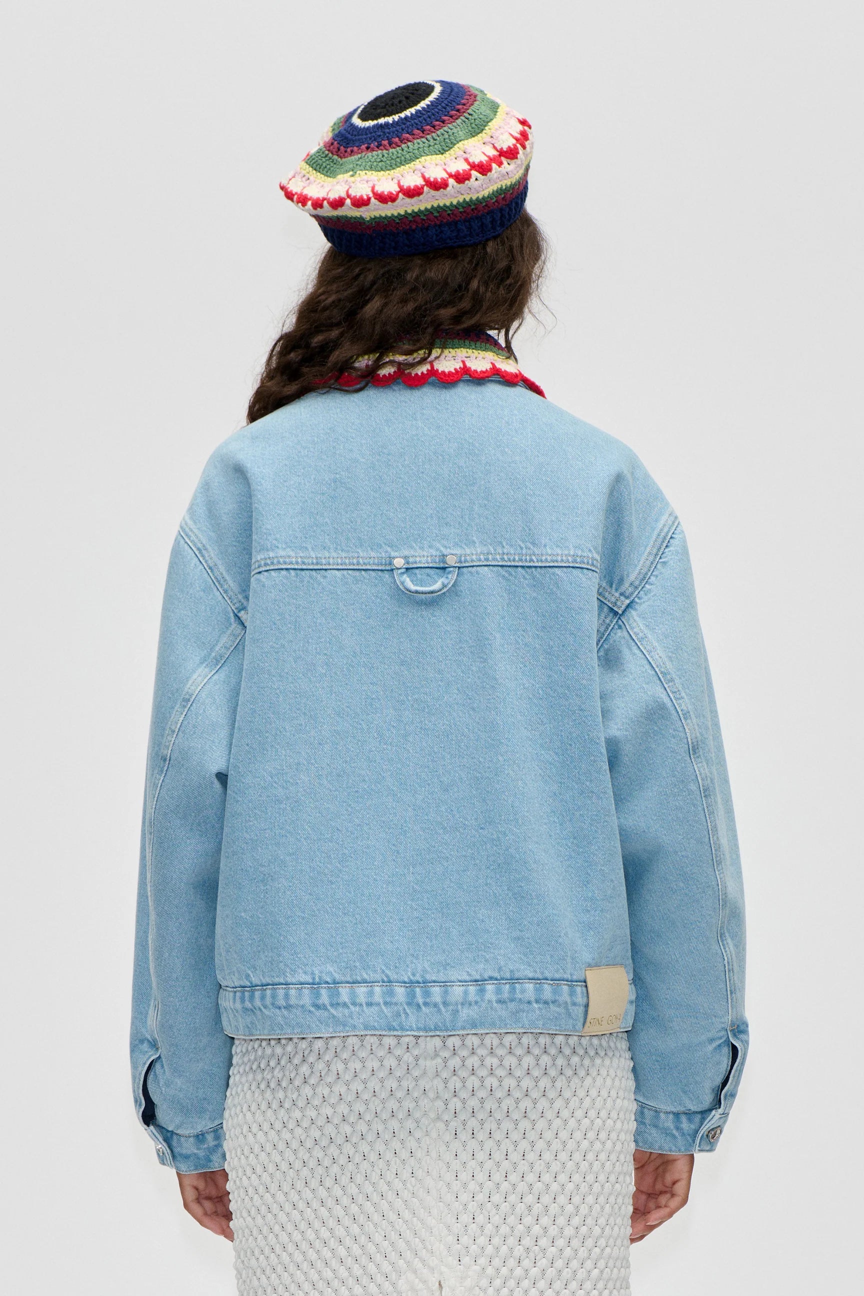 STINE GOYA Jacket collared, denim blue