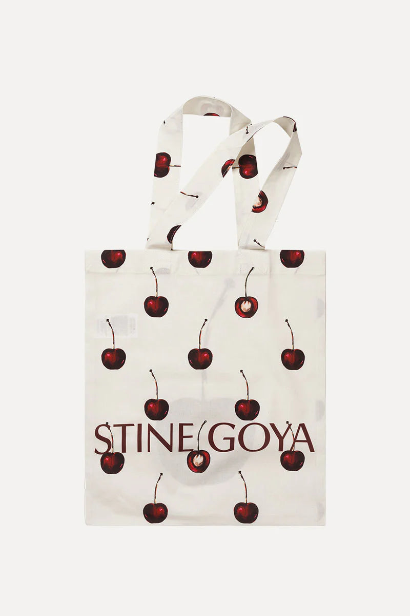 STINE GOYA Tote bag "Cherry" offwhite