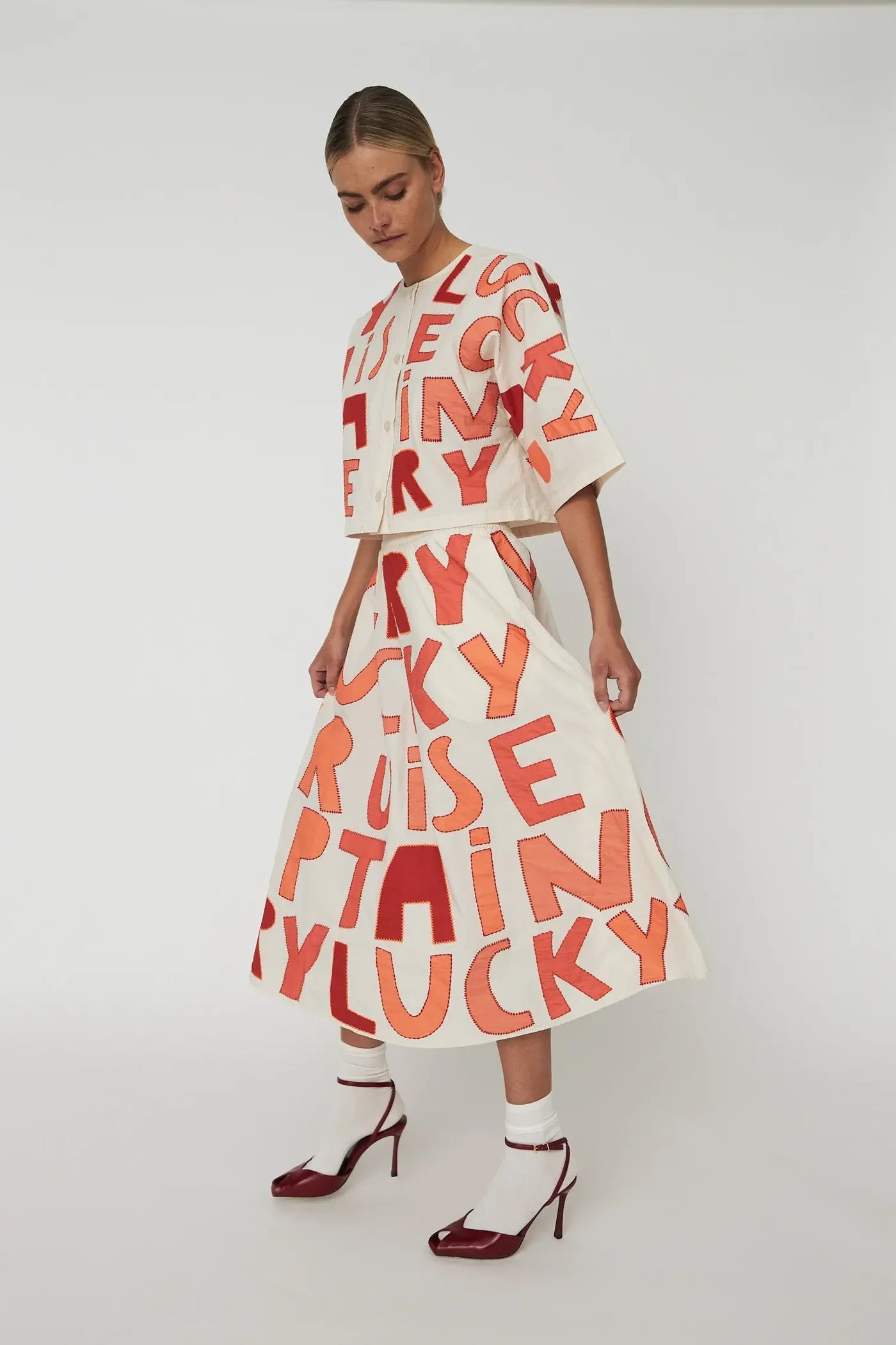 STELLA NOVA Skirt "Cruise" mixed red