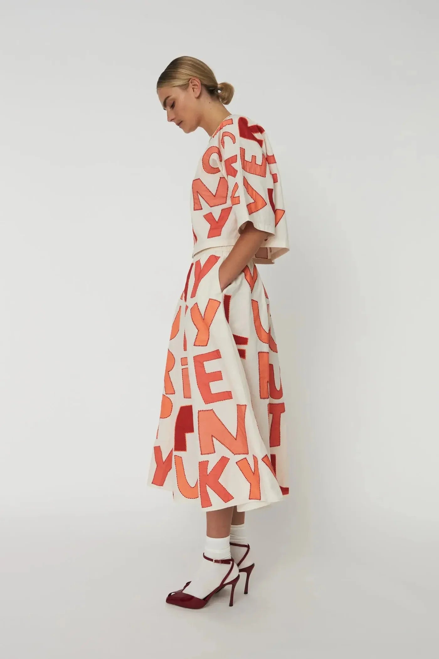STELLA NOVA Skirt "Cruise" mixed red