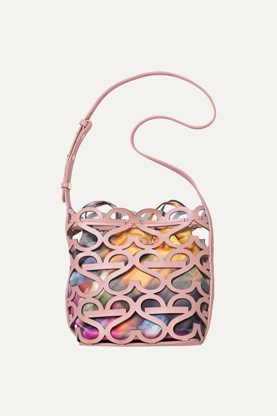 Stine Goya Bag Cut Out Logo Tote pink nectar