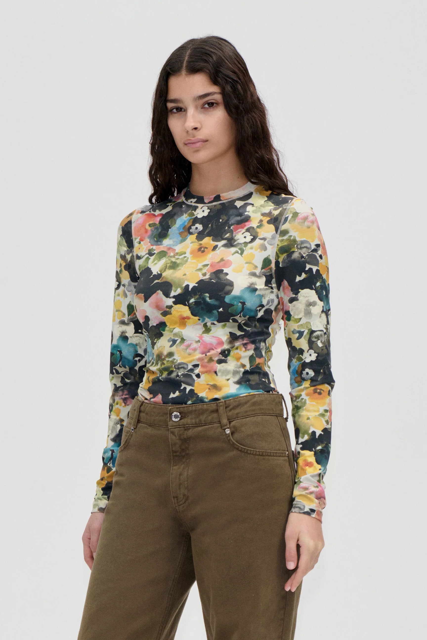 STINE GOYA Longsleeve "Echoes in flowers"
