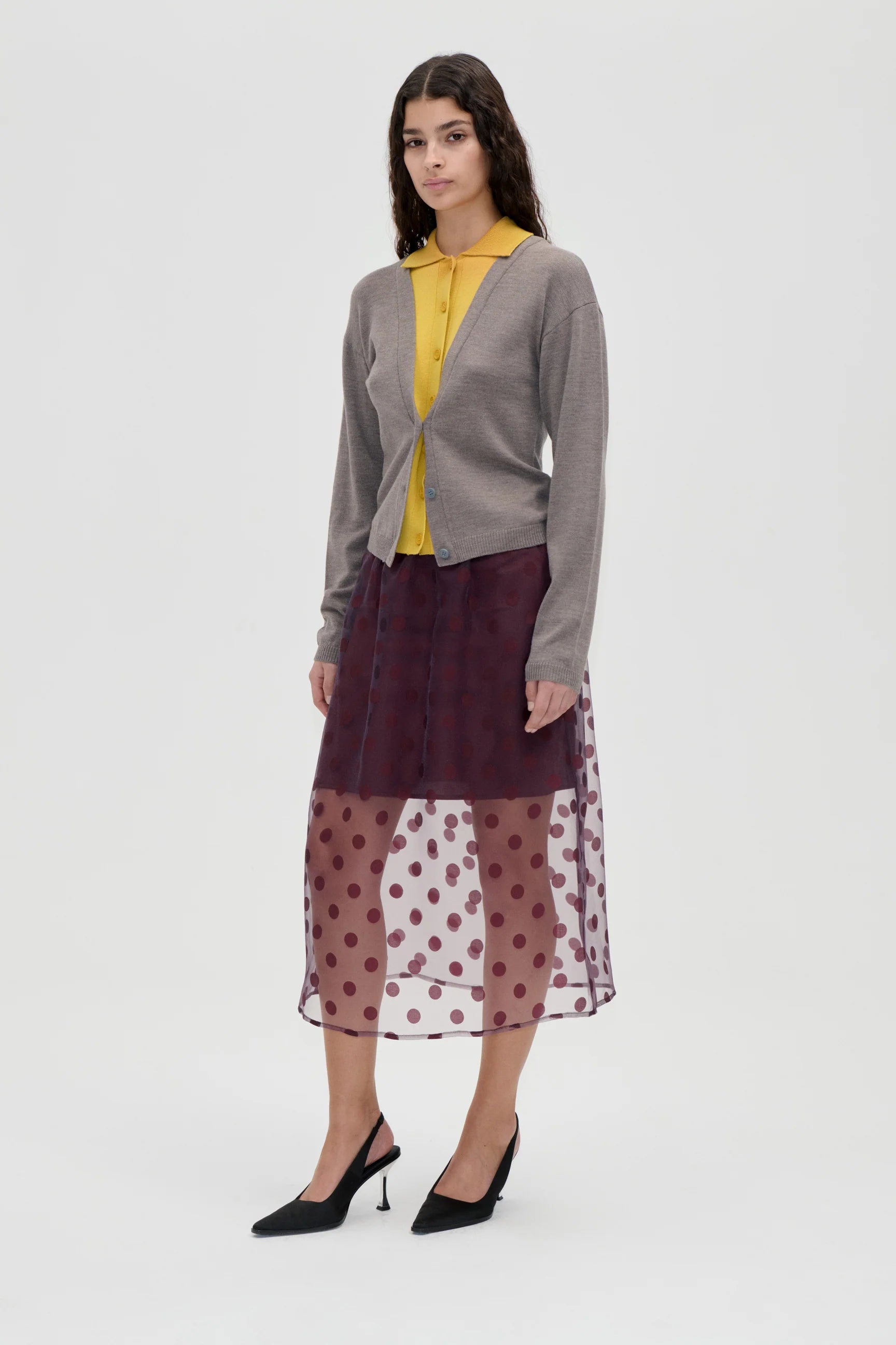 STINE GOYA Skirt "Polka" bordeaux