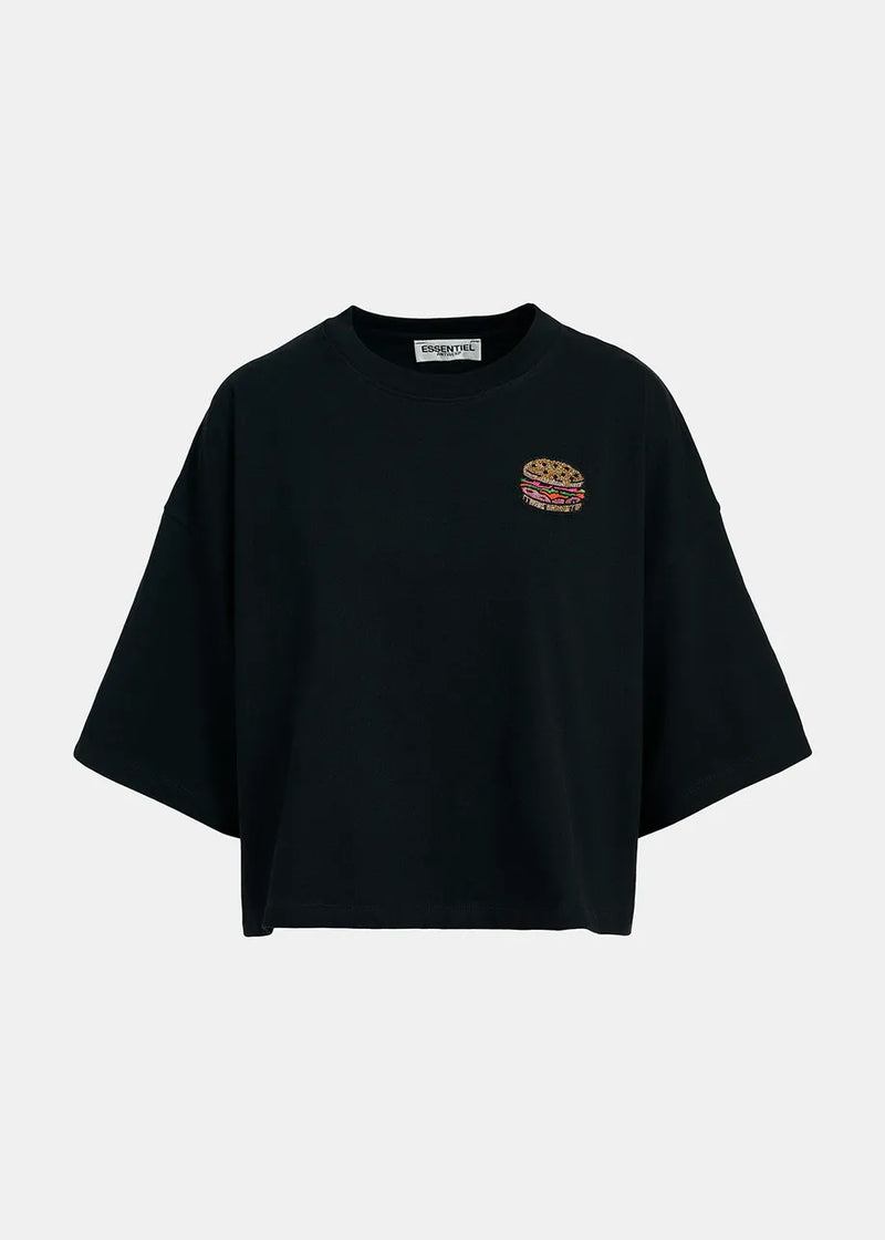Essentiel Antwerp T-Shirt Fuente Burger black
