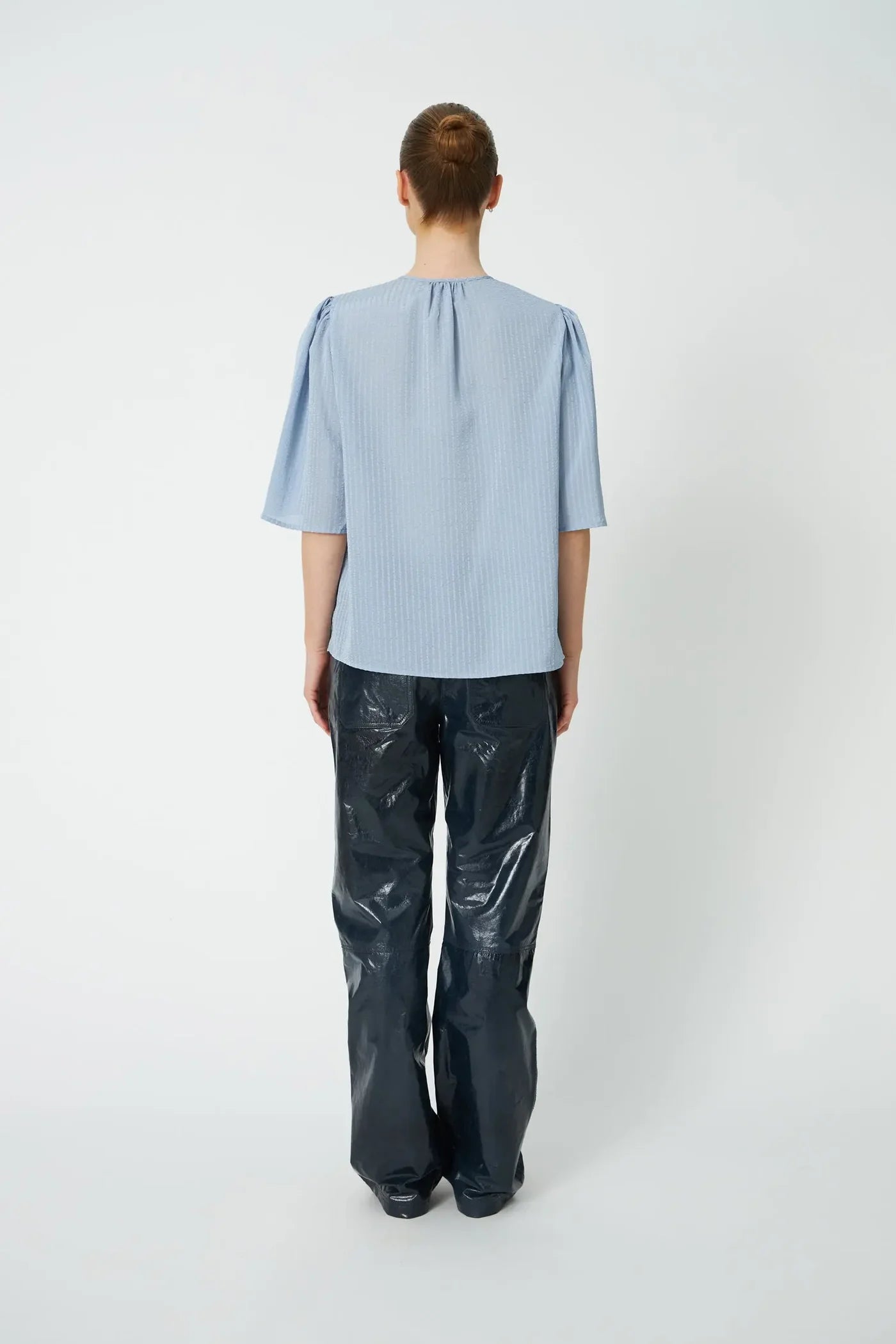 STELLA NOVA Blouse "Frill" dowe blue