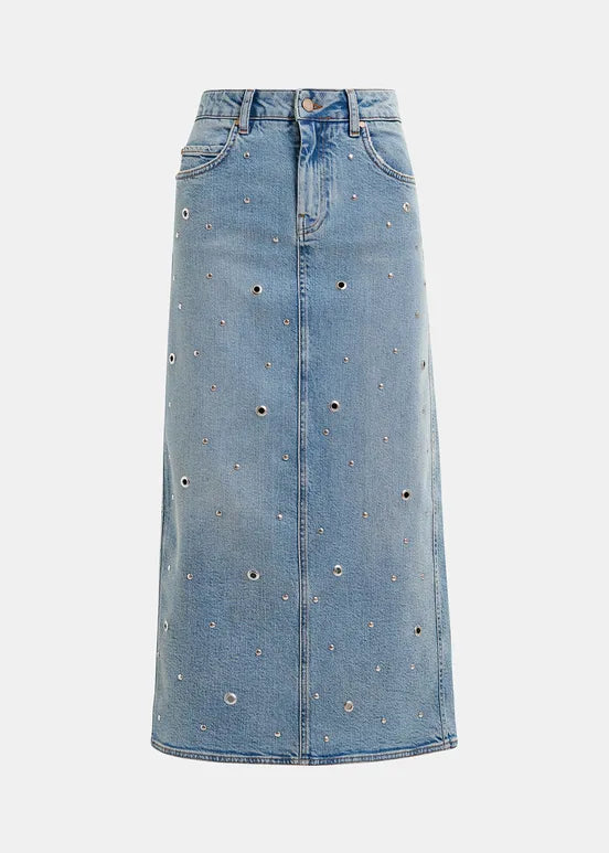 Essentiel Antwerp Skirt Geyelet blue