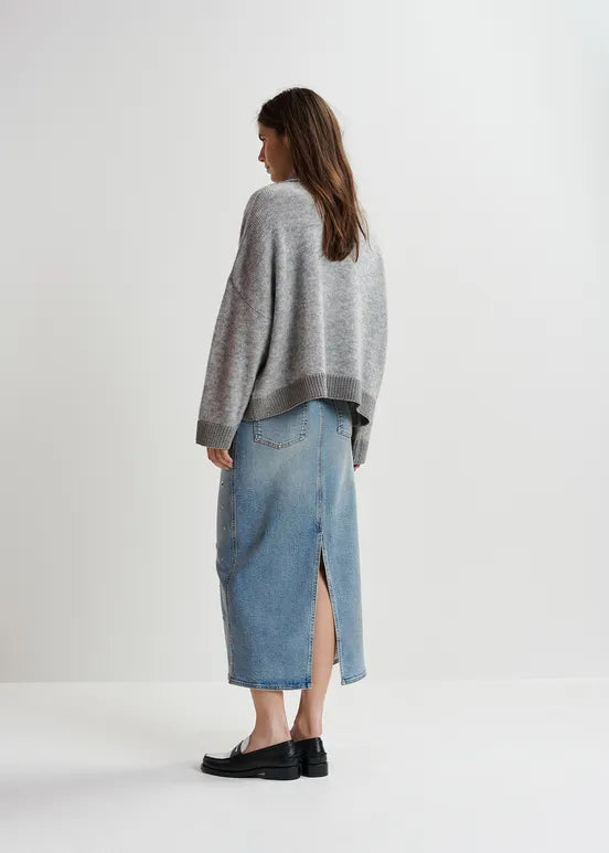 Essentiel Antwerp Skirt Geyelet blue