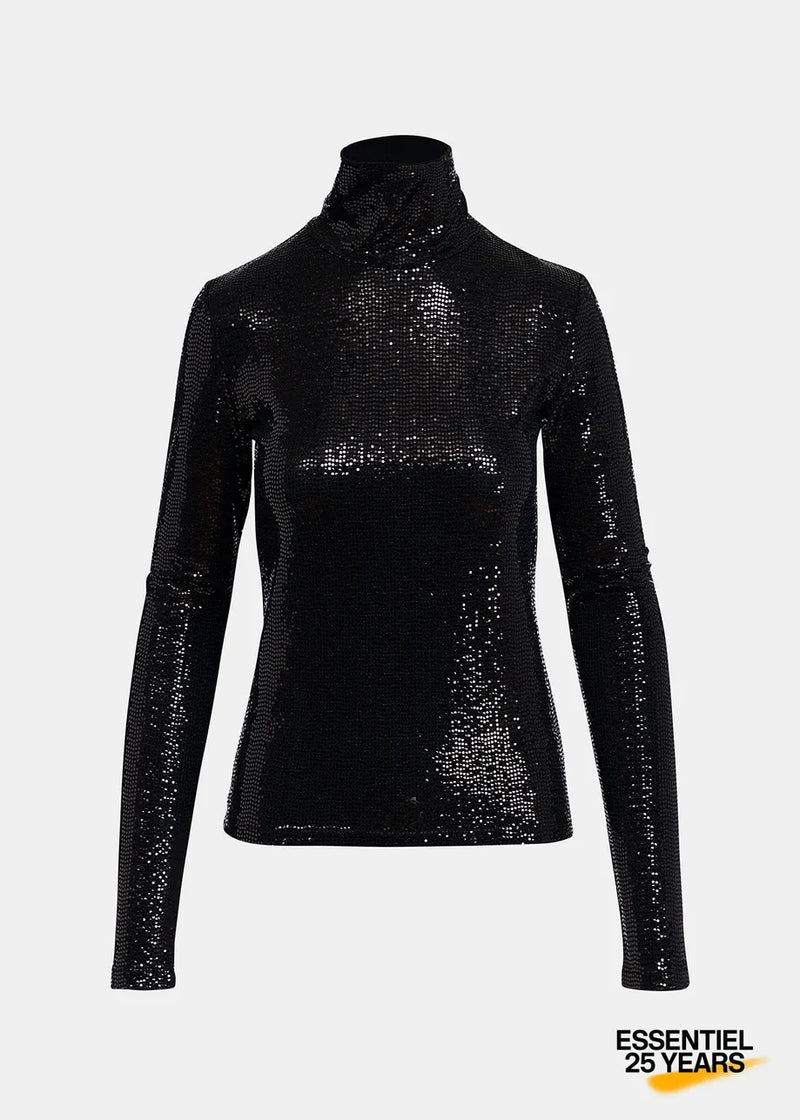 Essentiel Antwerp Turtleneck Top Gong black