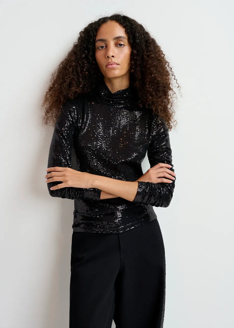 Essentiel Antwerp Turtleneck Top Gong black