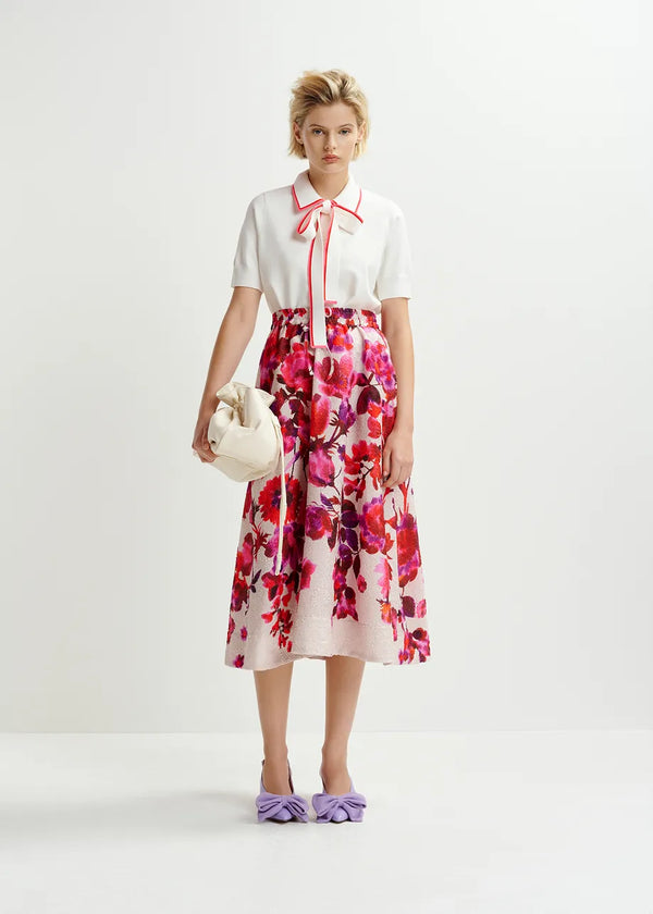 Essentiel Antwerp Skirt "Harbour" pink roses