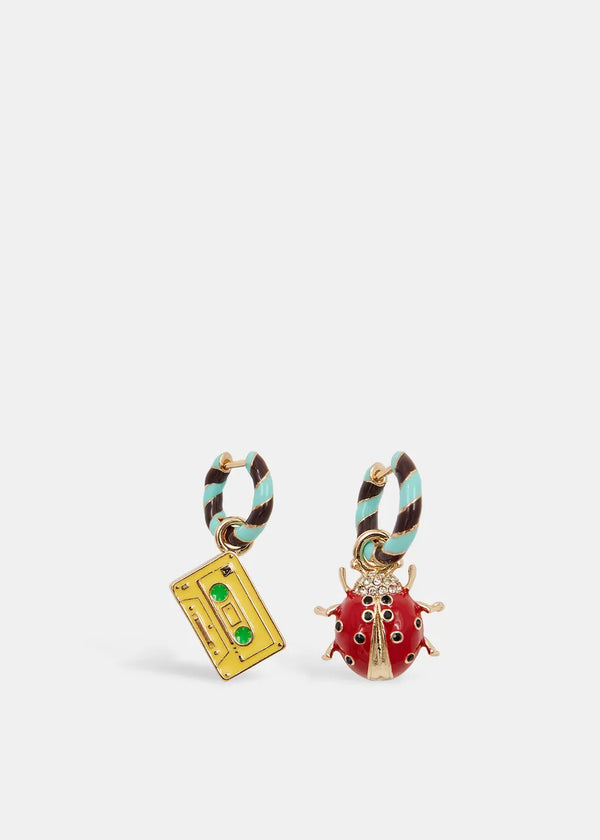 Essentiel Antwerp Earrings Harris tape and ladybug