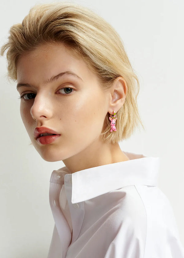 Essentiel Antwerp Earrings Helga  pineapple and bunny