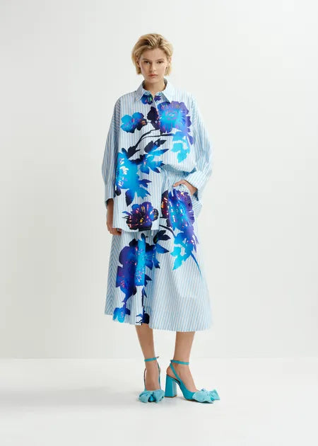Essentiel Antwerp Skirt Hemini blue foil