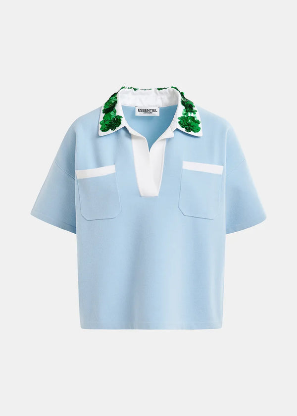 Essentiel Antwerp Polo "Hoiseau" light blue