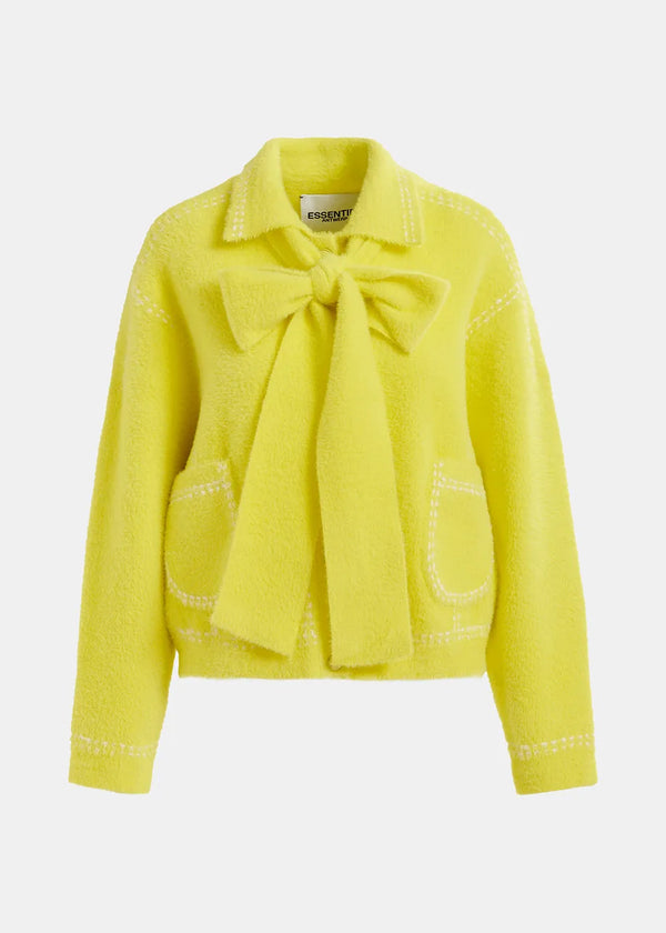 Essentiel Cardigan "Hoops" yellow