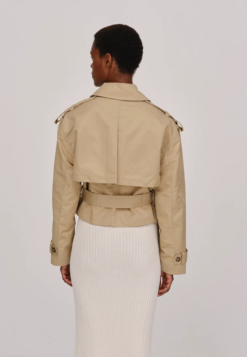 Herskind Short Trench Jacket Lusia creamy