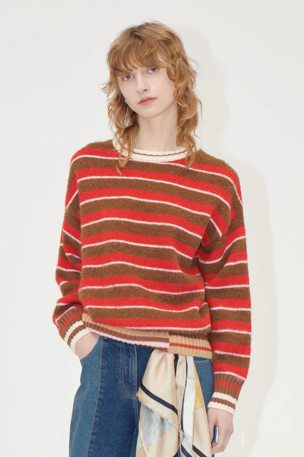 Stine Goya Pullover Hybrid Stripe