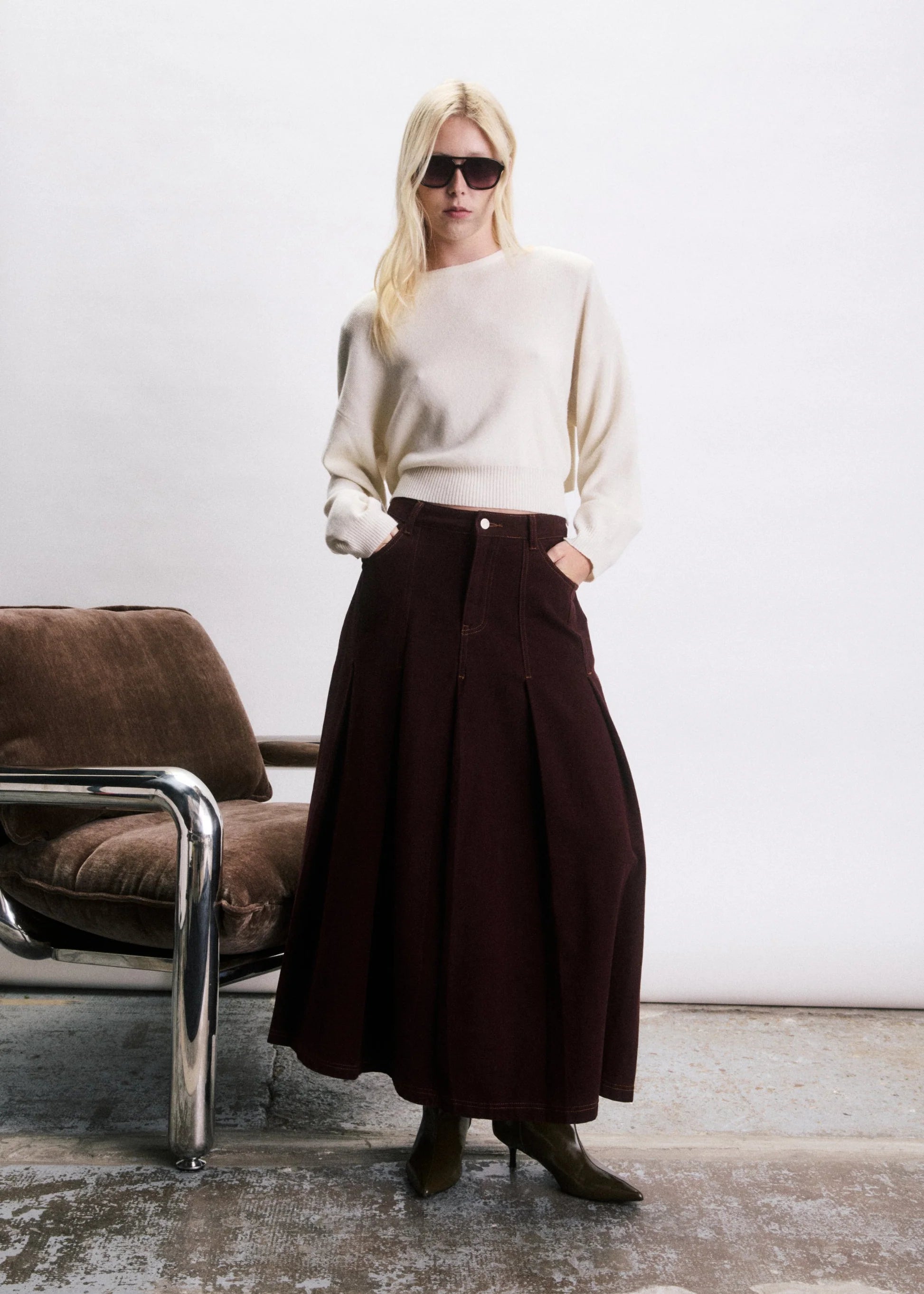 JIJI Skirt "Kai" bordeaux