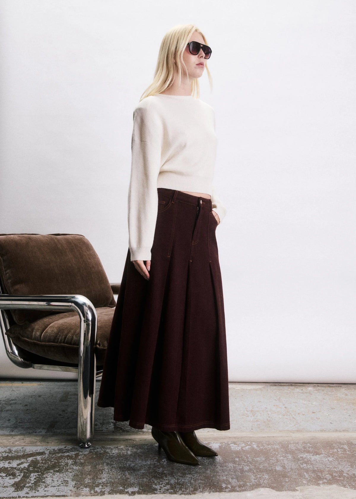 JIJI Skirt "Kai" bordeaux
