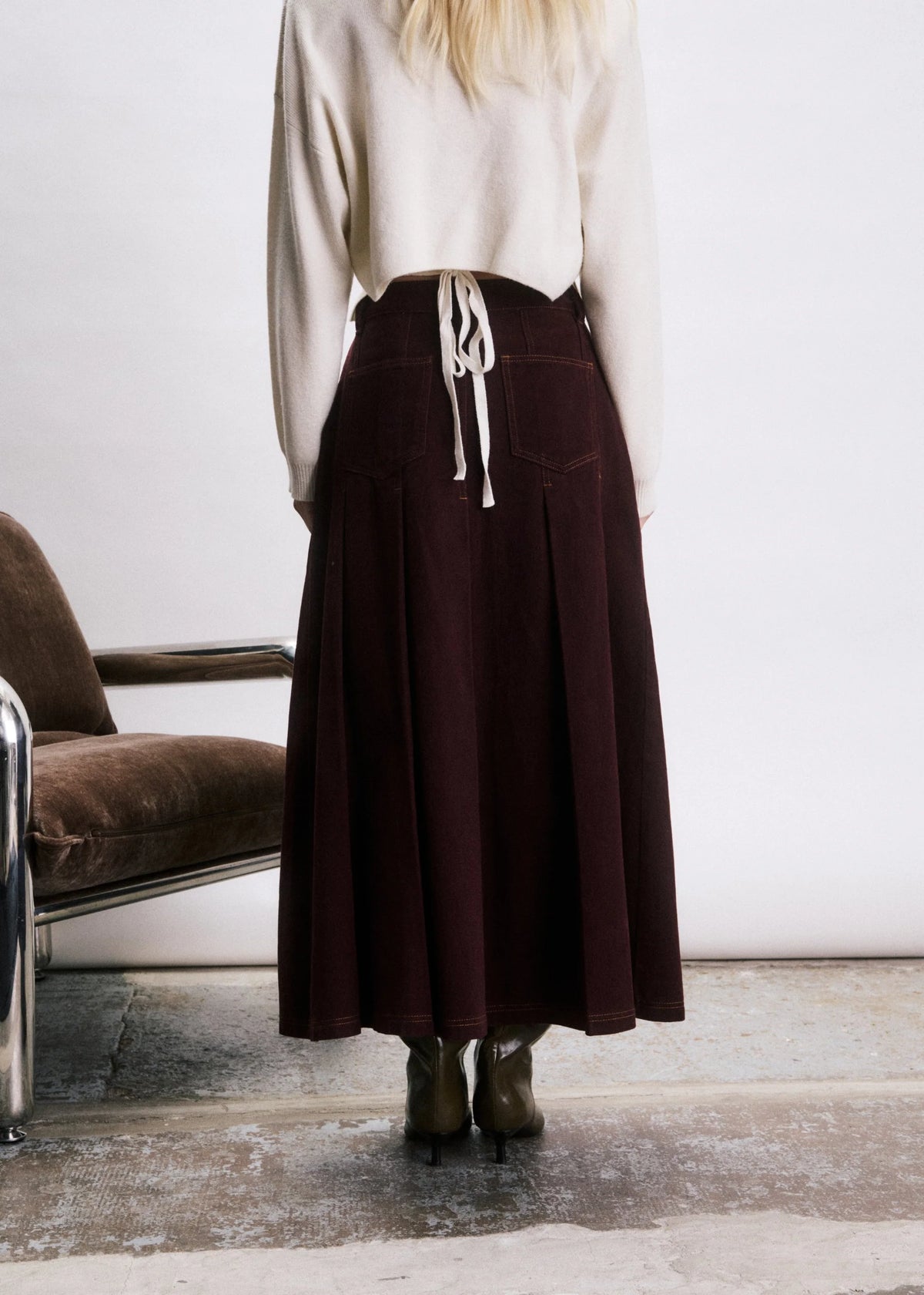 JIJI Skirt "Kai" bordeaux