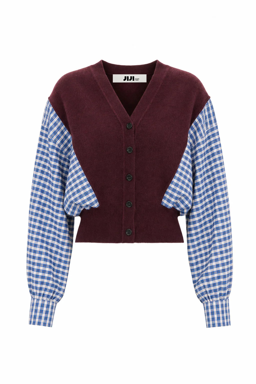 JIJI Cardigan "Clark" bordeaux