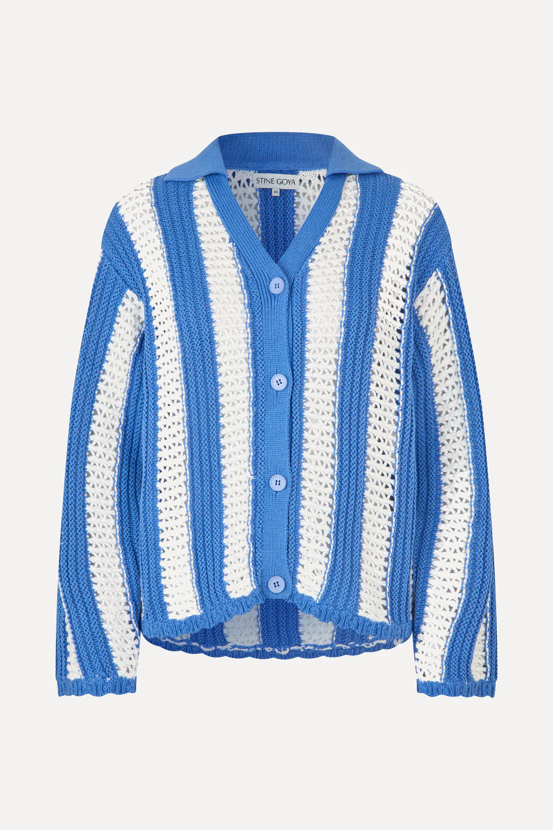 STINE GOYA Cardigan "Baseball stripes"
