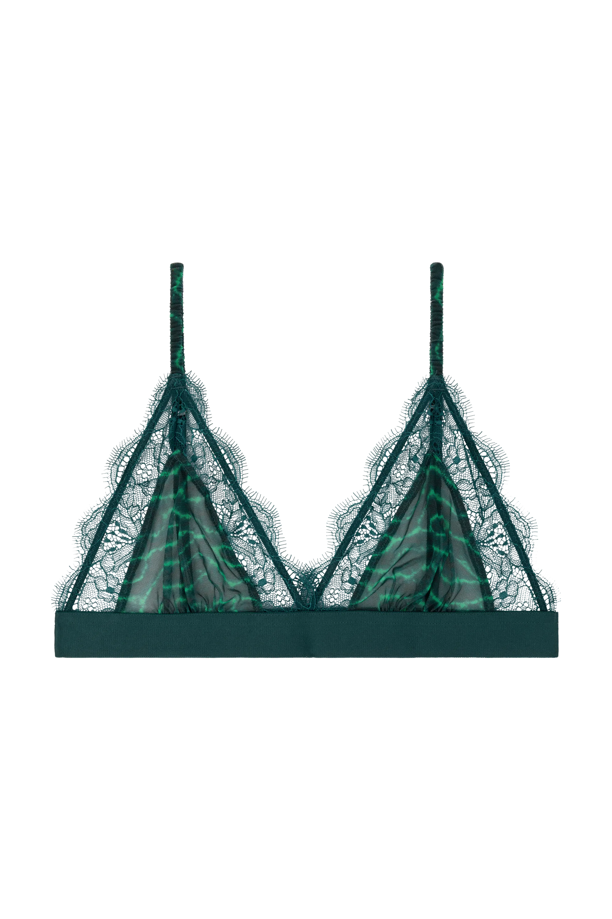 LOVE STORIES Bra "Love Lace" dark green