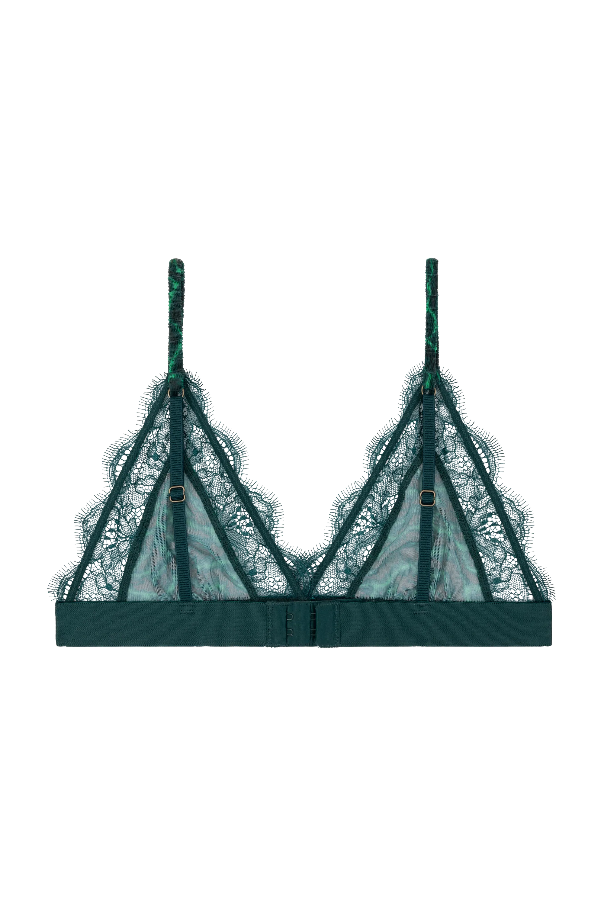 LOVE STORIES Bra "Love Lace" dark green