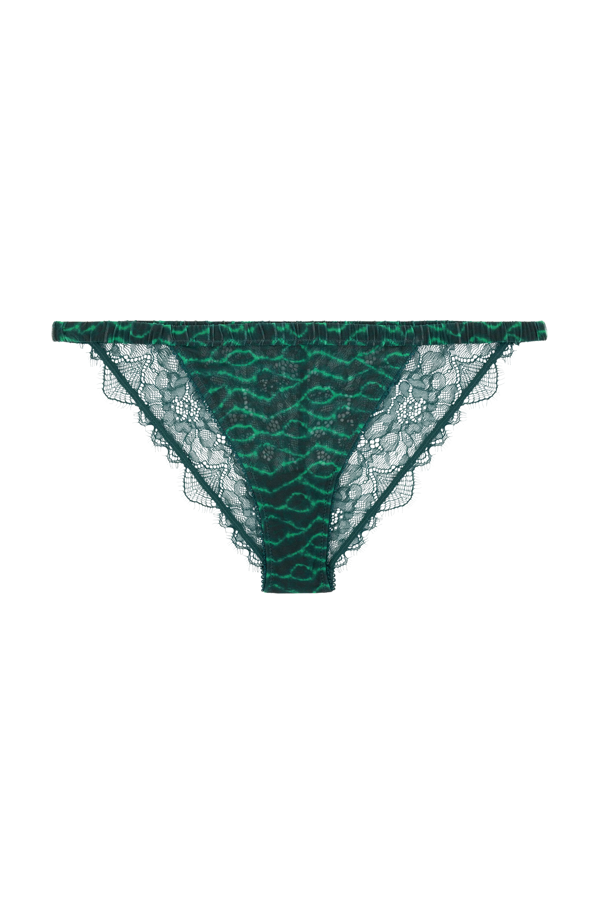 LOVE STORIES Brief "Wild rose" dark green