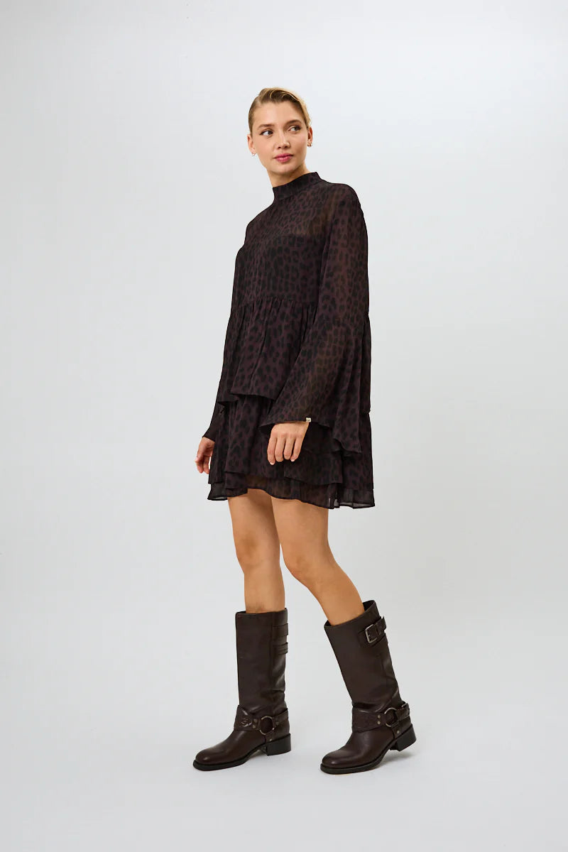 OH APRIL Dress "Lavinia" leo truffle