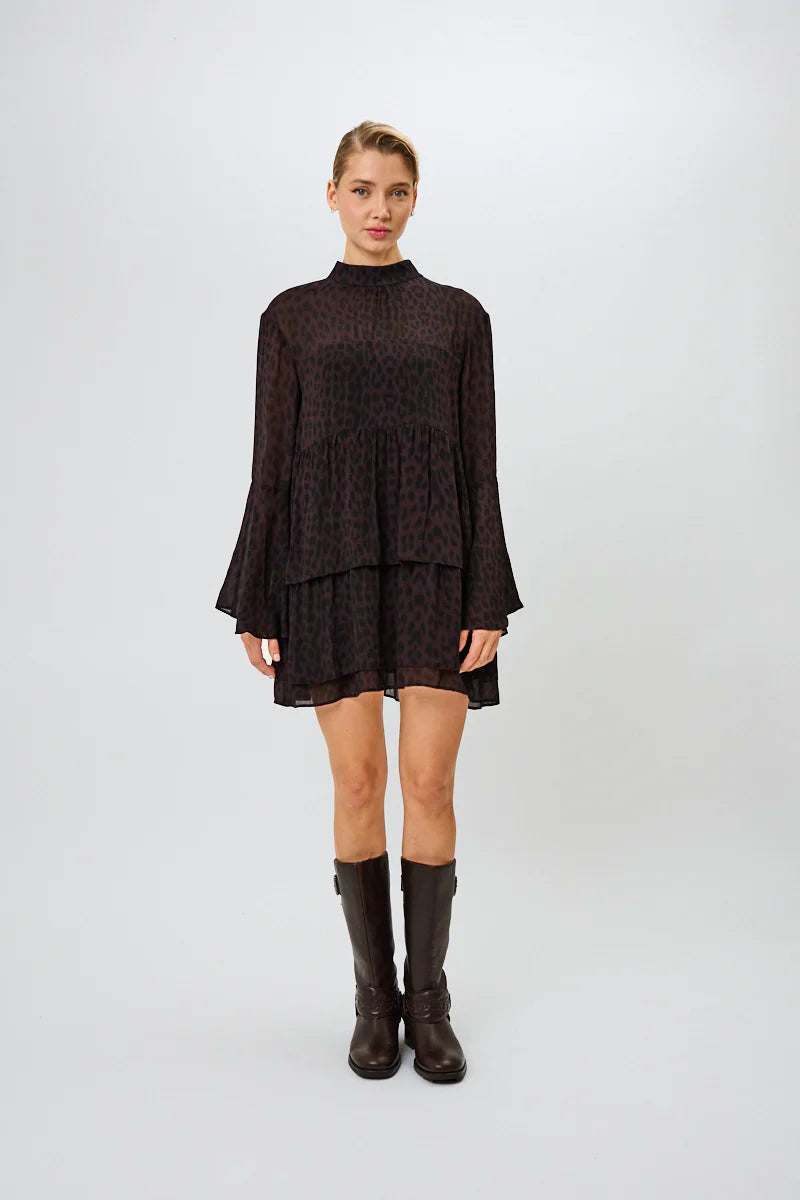 OH APRIL Dress "Lavinia" leo truffle