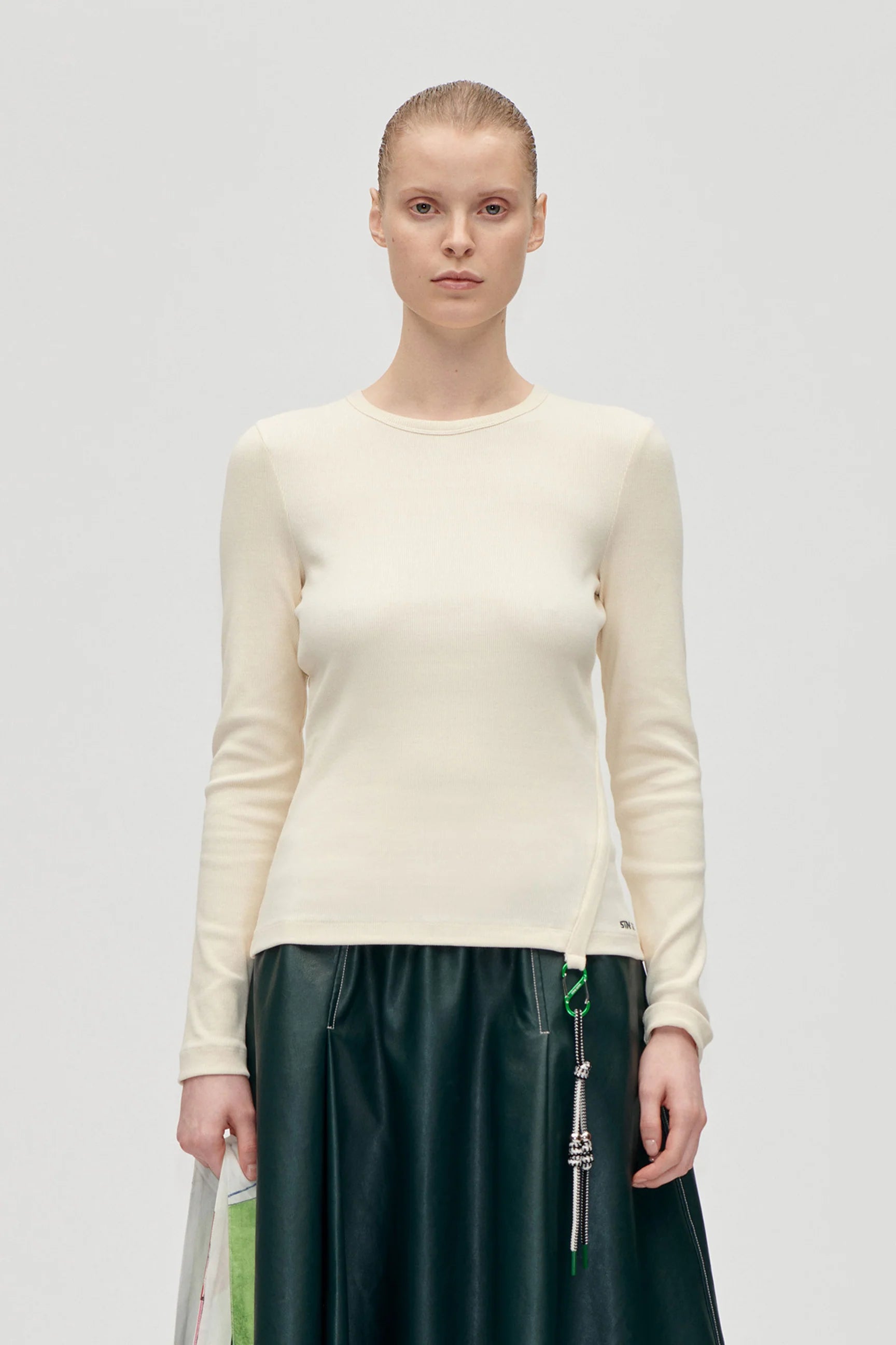 STINE GOYA Longsleeve "Carabiner" White