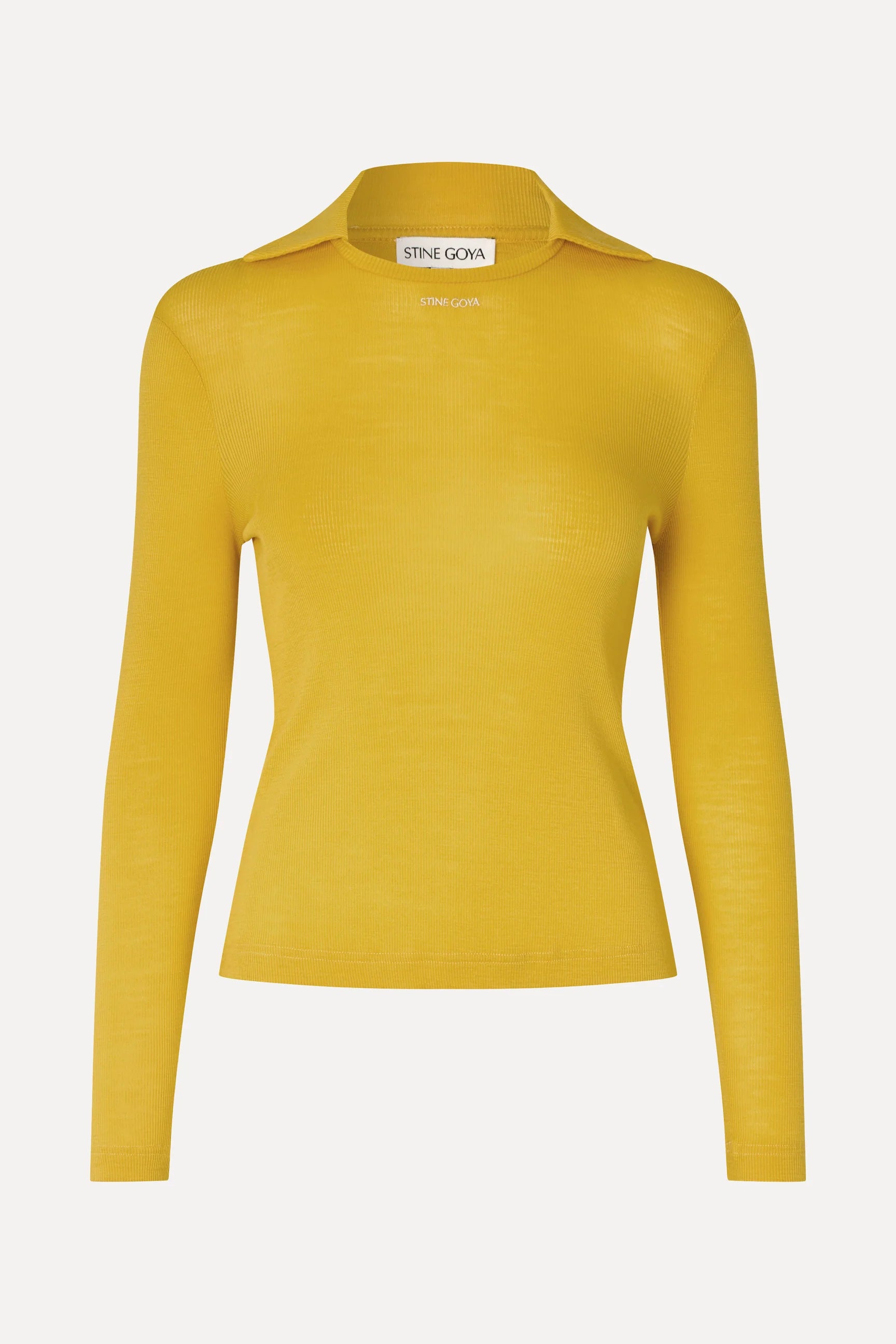 STINE GOYA Longsleeve "Polo" mustard