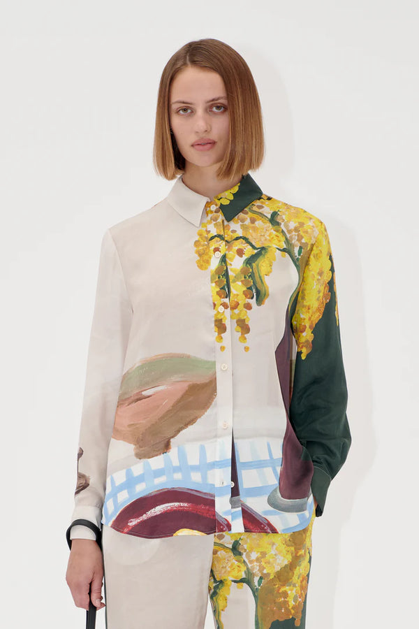 Stine Goya Shirt Blouse Lemons on a Plate