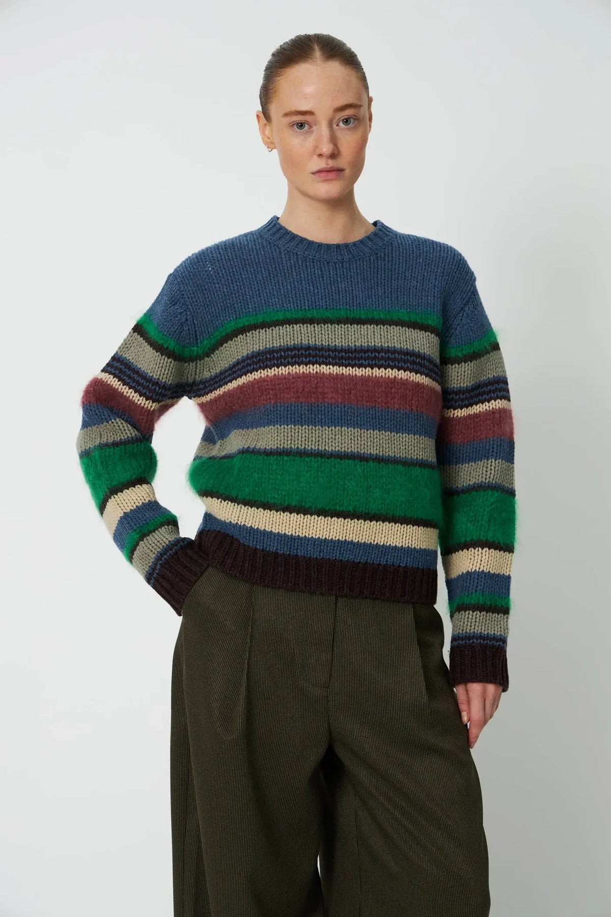 STELLA NOVA Pullover "Multi striped" multicolor