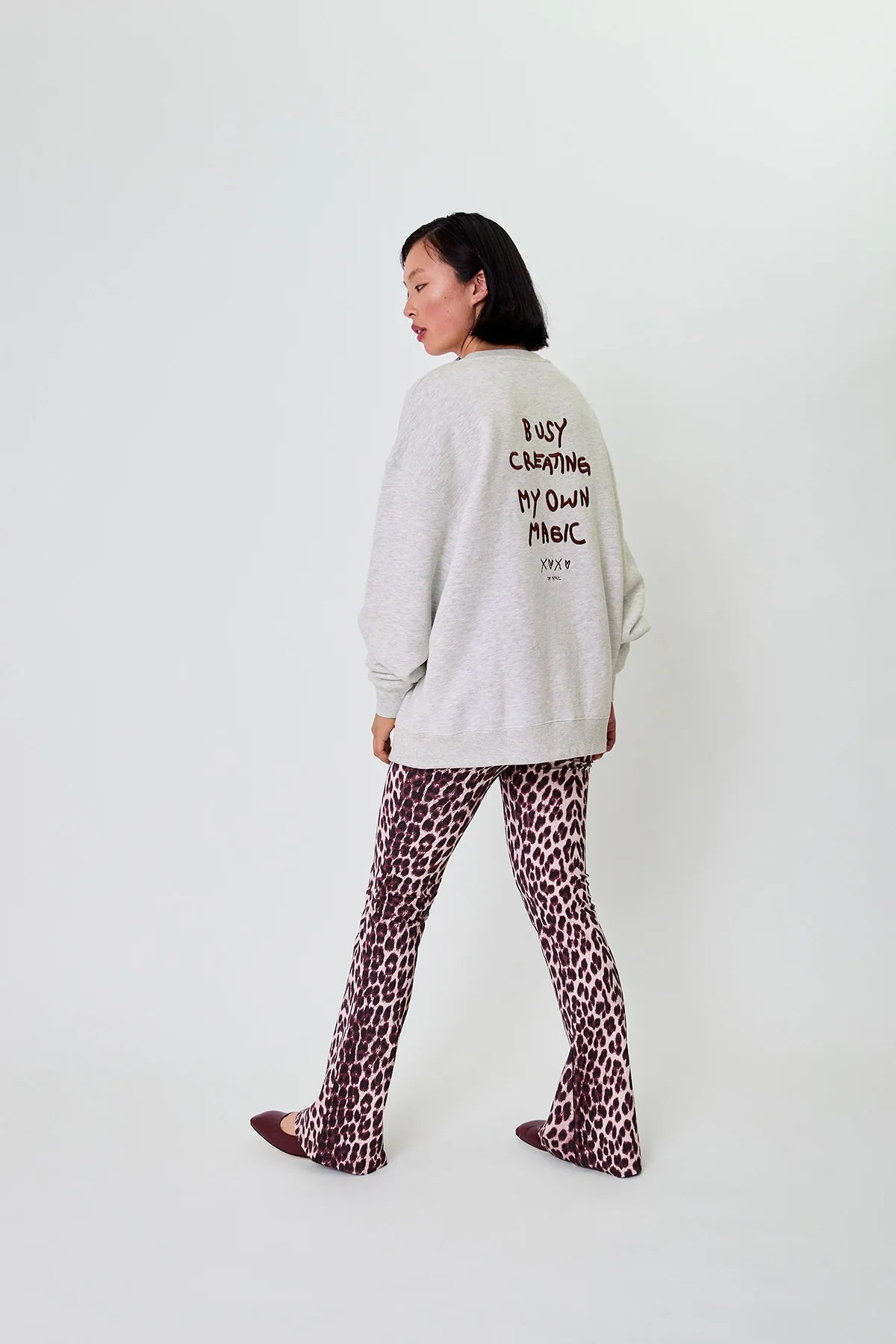 OH APRIL Sweater "Magic" grey melange