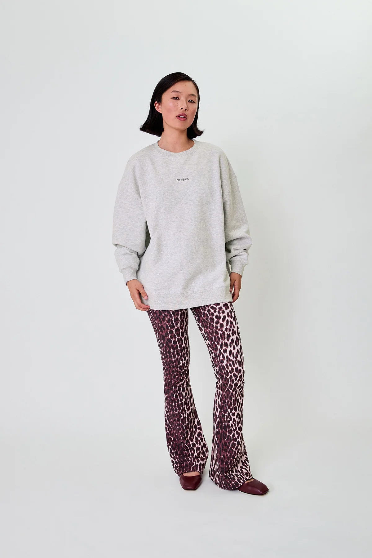 OH APRIL Sweater "Magic" grey melange