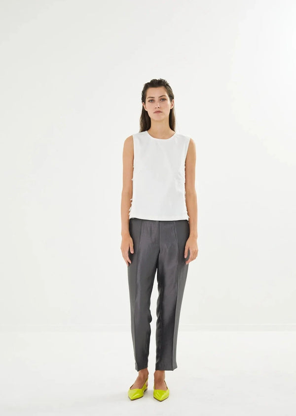 Rabens Saloner Pants Nurra gun metal