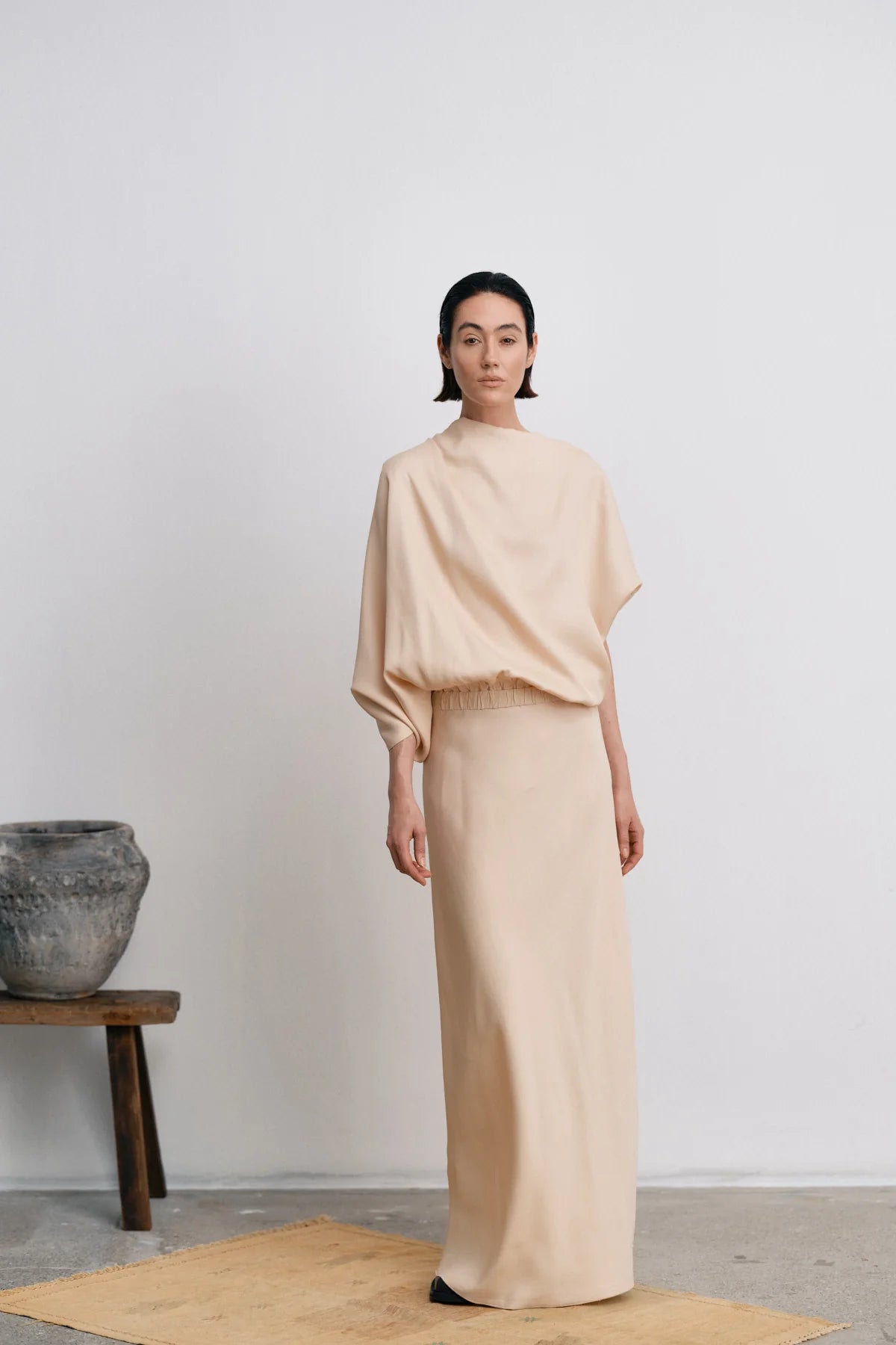 RABENS SALONER Dress "Mila" sand dollar