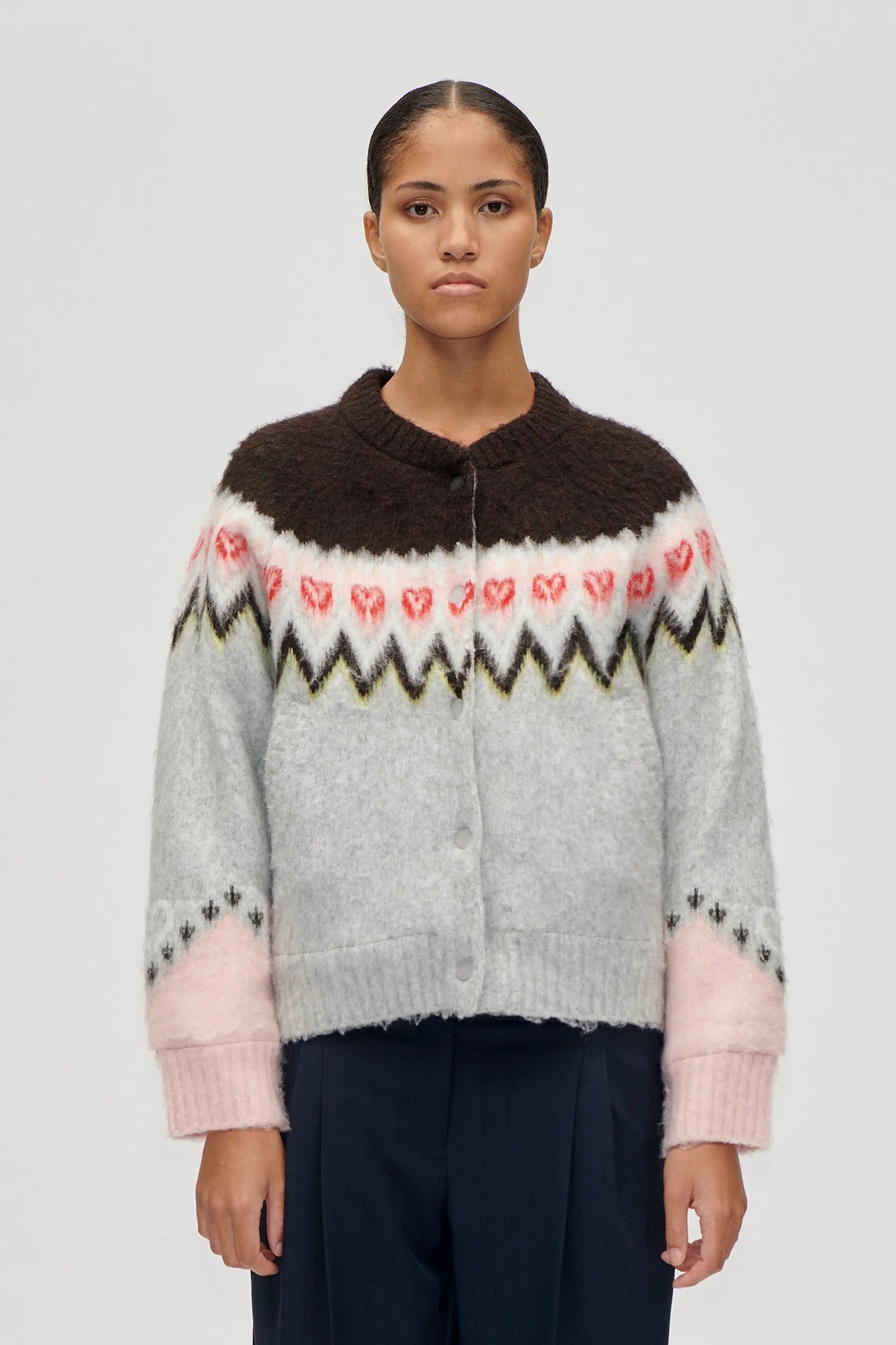 STINE GOYA Bomber Jacket "Raglan" fairisle