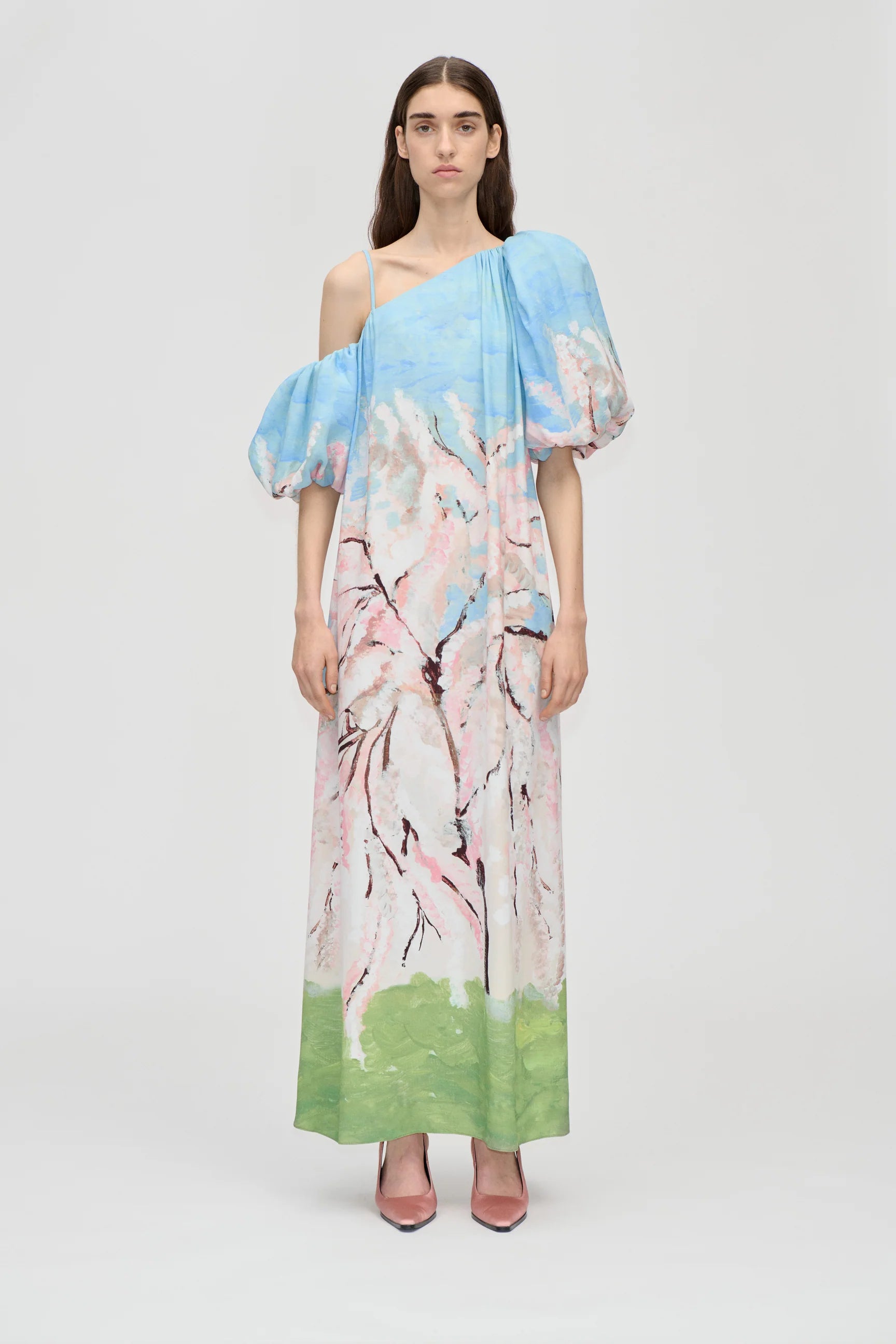 STINE GOYA Long Dress "Cherry Blossom"