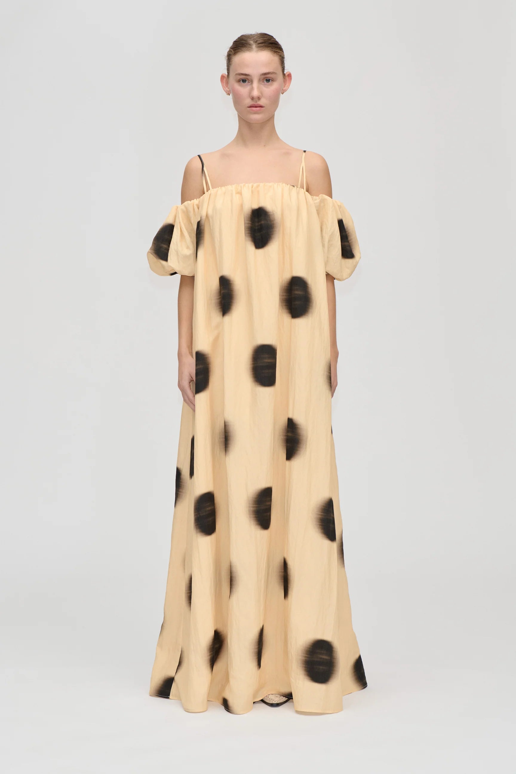 STINE GOYA Maxi Dress "Dots in Motion"