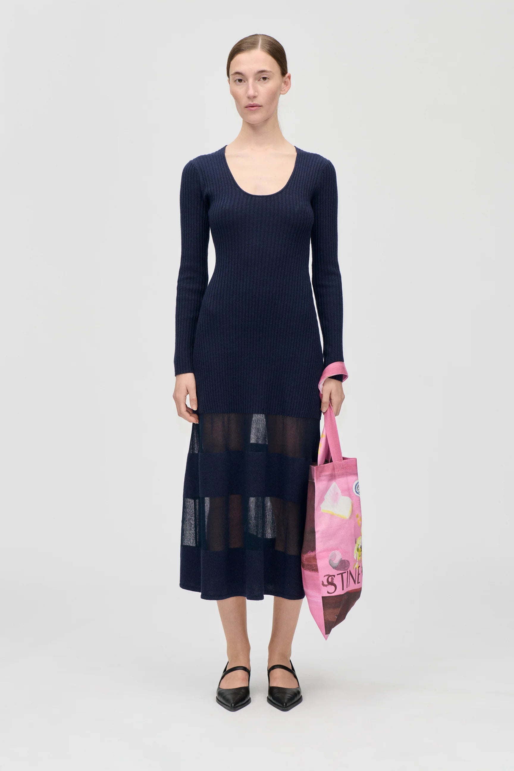 STINE GOYA Dress "Scoopneck" navy