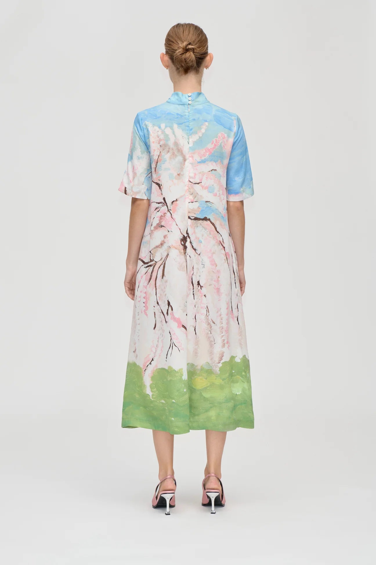 STINE GOYA Midi Dress "Cherry Blossom"