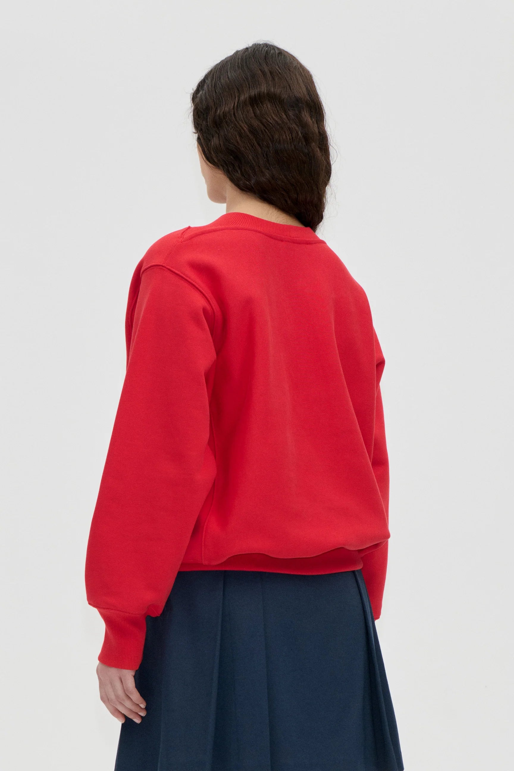 STINE GOYA Sweater "Side panel" fiery red